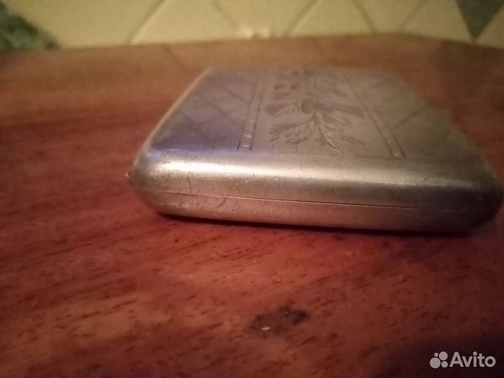Портсигар серебряный
