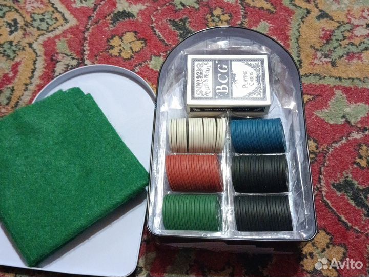 Професианальный Покерный набор 120 фишек