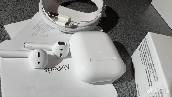 Наушники apple Airpods 2 беспроводные наушники