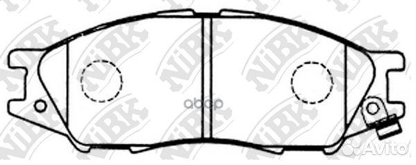 Колодки тормозные дисковые перед PN2435 NiBK