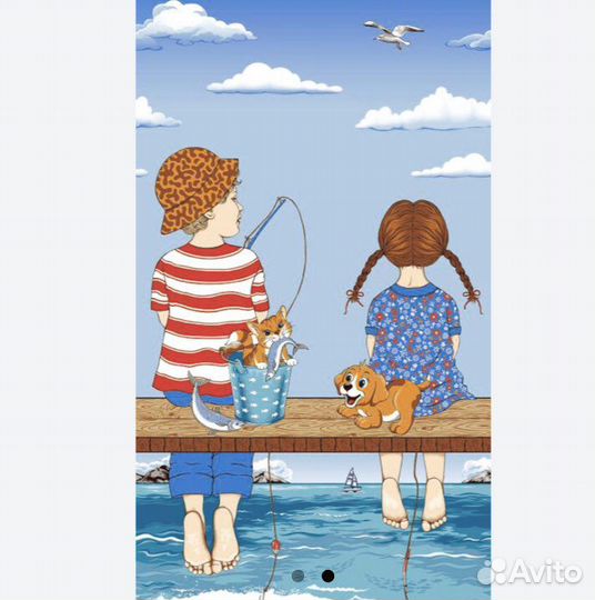 Полотенце пляжное/банное новое