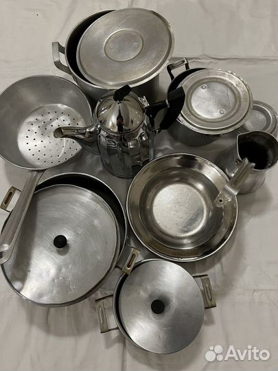 Набор алюминиевой посуды СССР для дачи