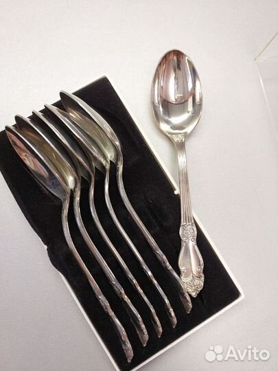 Набор чайных ложек мельхиор СССР