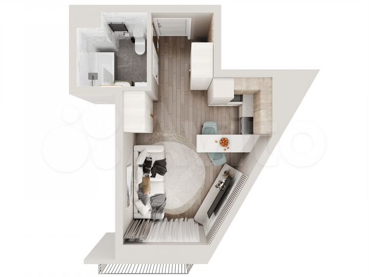 Квартира-студия, 26,3 м², 11/17 эт.