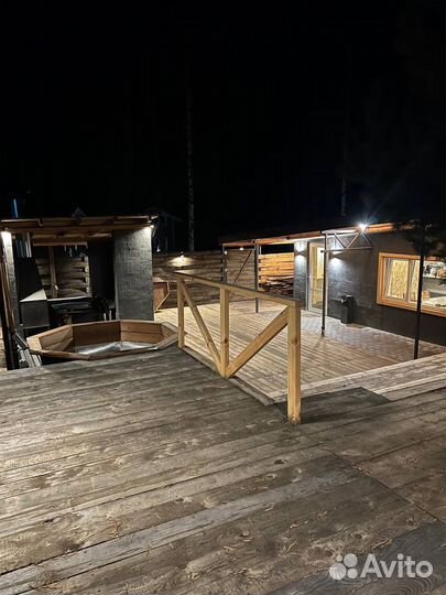 Баня на дровах с чаном