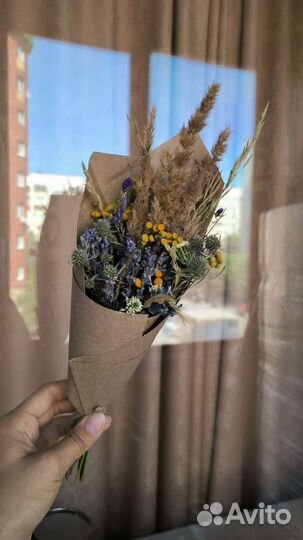 Букет из сухоцветов, лаванда