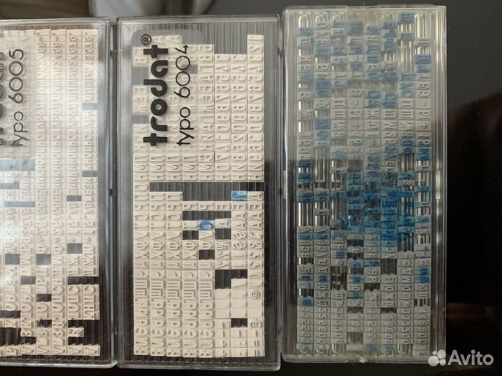 Касса букв и цифр для печати