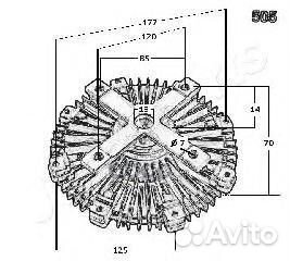Вискомуфта вентилятора радиатора охлаждения vc505