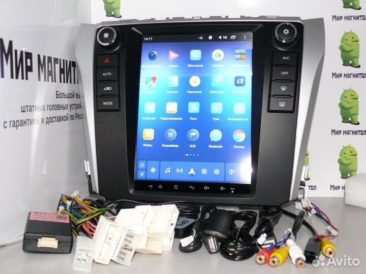 Toyota Camry 50 55 магнитола Tesla 8 ядер DSP IPS