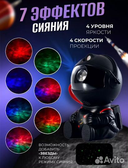 Проектор звездного неба космонавт