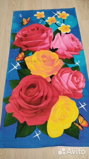 Полотенца большие Цветы