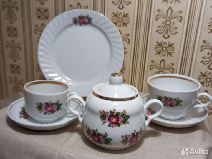 Посуда из СССР Чайные пары.Попредметно