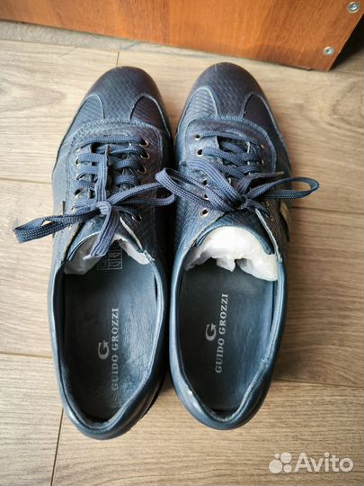 Туфли синие 46 размер Guido Grozzi