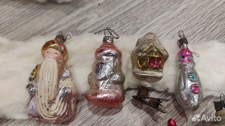 Елочные игрушки СССР на прищепке