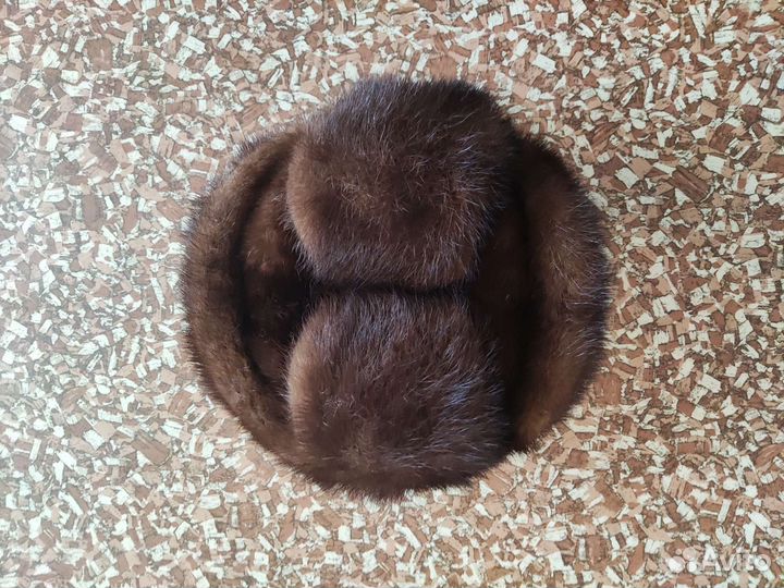 Норковая шапка мужская ушанка