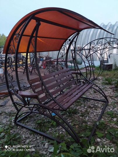 Кованая качель,Качели, качель для дачи, качель для