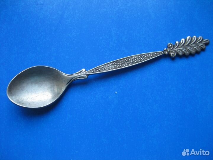 Ложка перо жар-птицы на зубок старинная