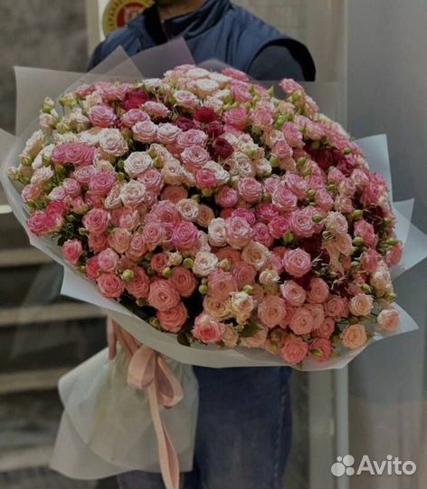 Пионовидная роза букеты