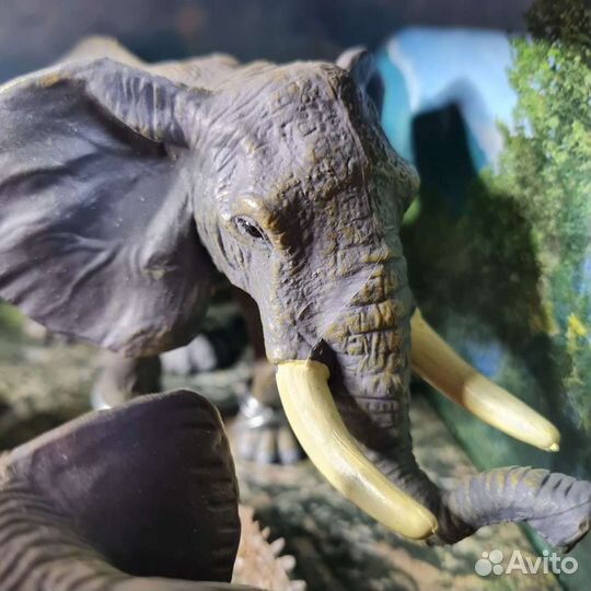 Набор животных Слоны, крокодил арт. 9899-66