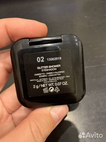 Тени для век kiko glitter shower 02