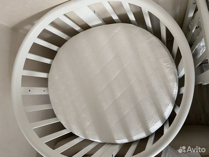 Кроватка-трансформер Ellipsebed (белый)