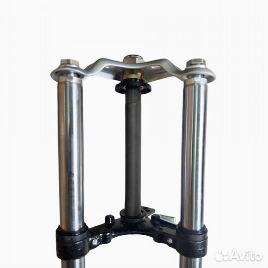 Вилка передняя телескопическая на мопед Альфа, Дельта, Zodiak (d-27мм)