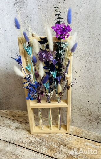 Букет из сухоцветов в подарок. Цветы, компазиции