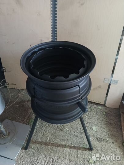 Печь для казана из дисков