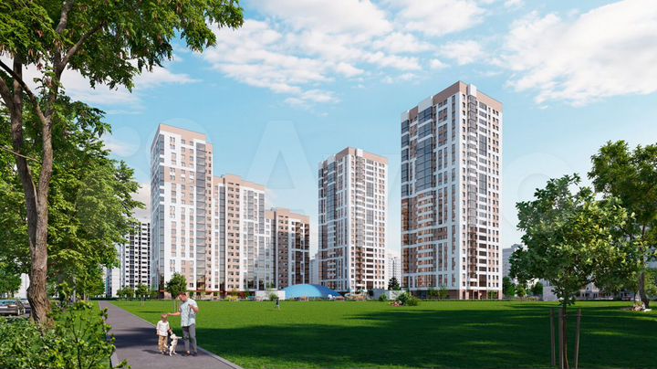 2-к. квартира, 62,5 м², 3/25 эт.