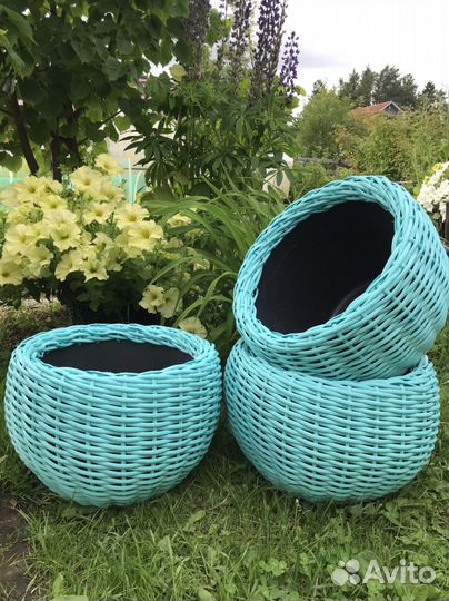 Кашпо из ротанга 12, 14, 16, 20 литров