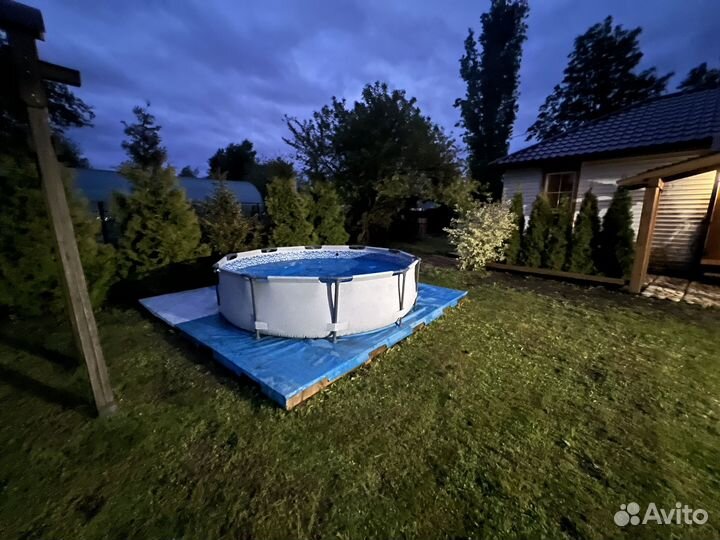 Аренда беседки с бассейном