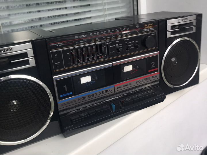 2-х касетный стереомагнитафон с радио