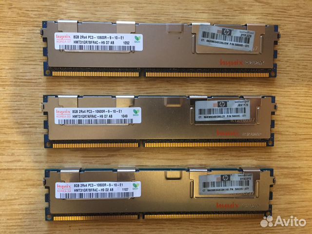 DDR 3 ECC REG 8GB 1333 мгц