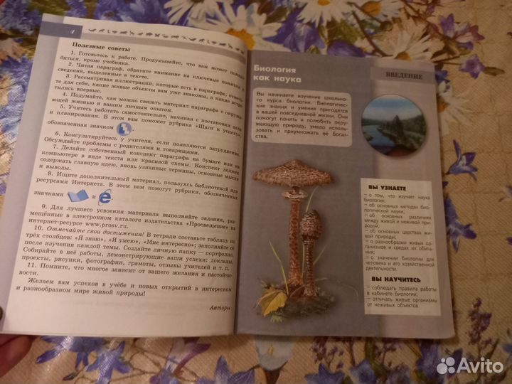 Учебник биология 5-6 класс Пасечник