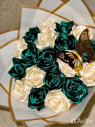 Букет из атласных лент