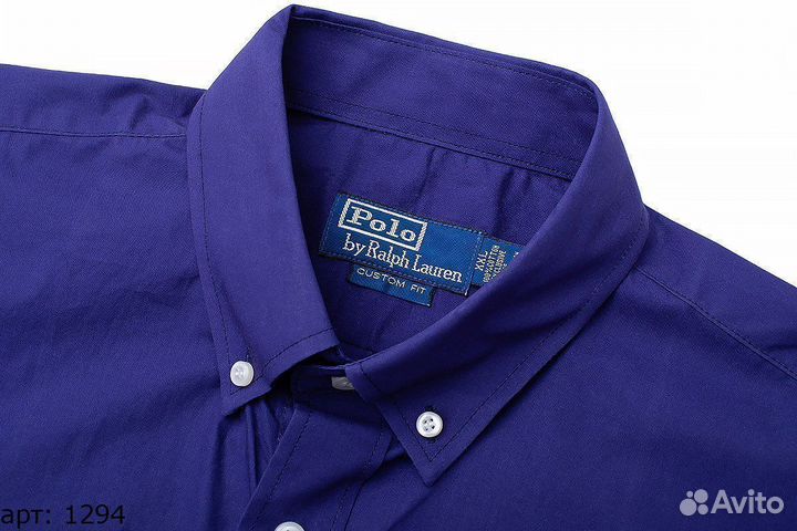 Рубашка Polo Ralph Laurenсиняя