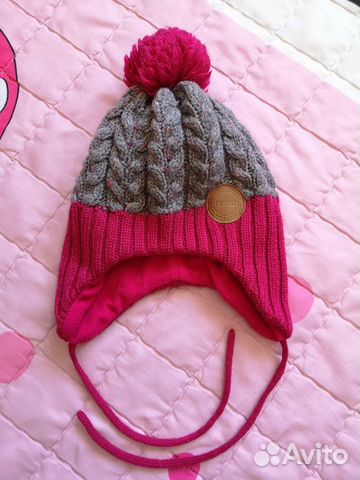 Шапка reima зимняя для девочки 50 размер