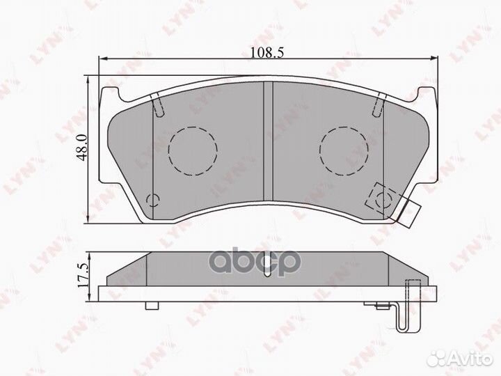 Колодки тормозные дисковые передние BD-5703 LYN