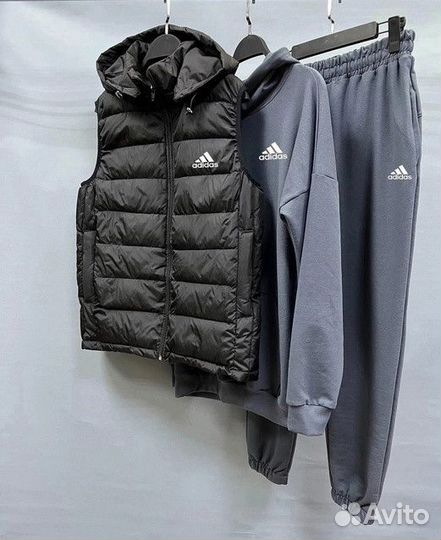 Костюм тройка adidas с жилеткой