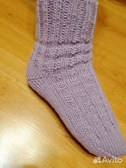 Носки шерсть, ручная вязка