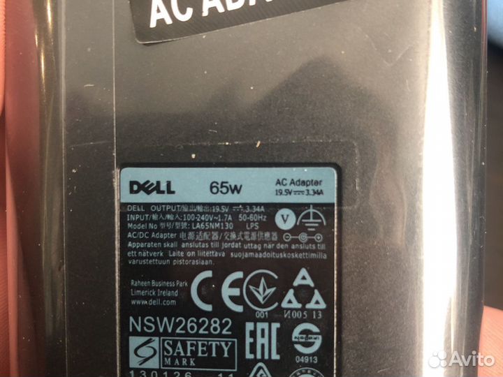 Блок питания для ноутбука dell