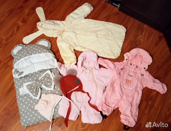 Верхняя одежда девочке 0-3мес