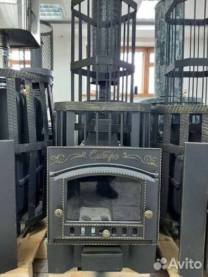 Печь чугунная дровяная сибирь 24