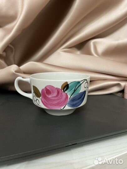 Чашка дулево пионы