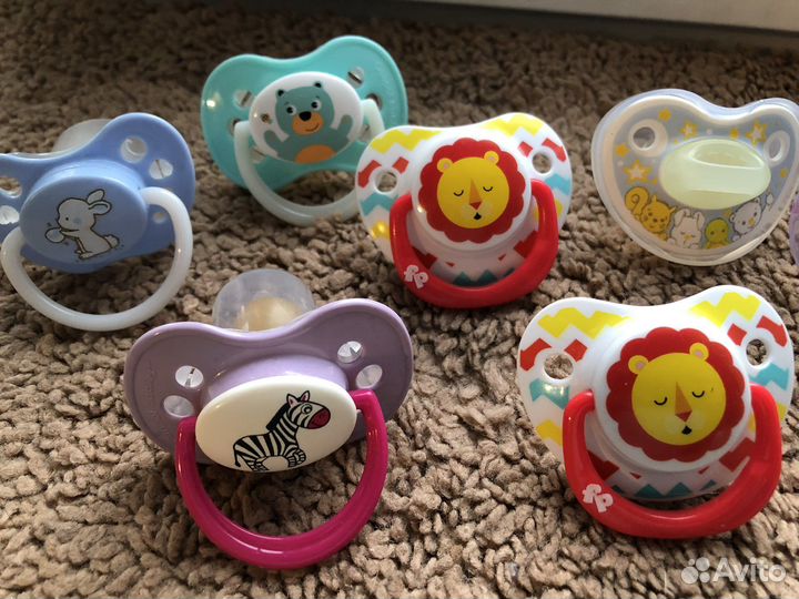 Соски avent 0-6 6-18 chicco nuk bibs цепочки