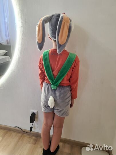 Карнавальный костюм зайчик 122 размер детский