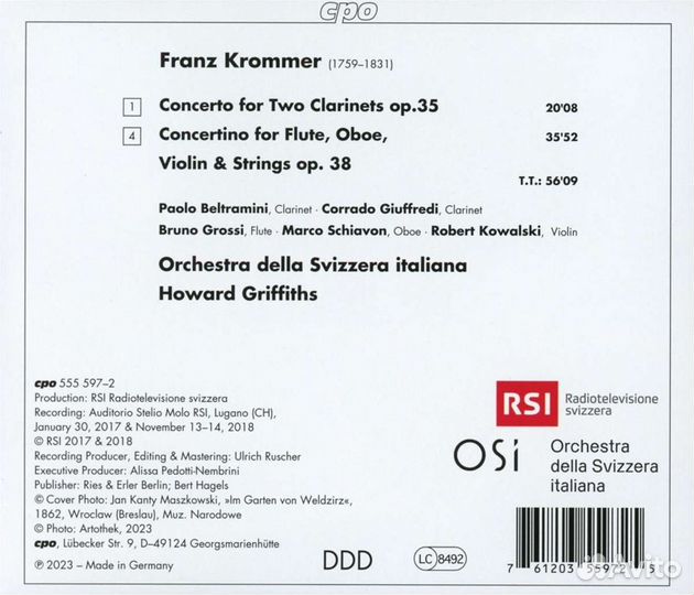 Franz Krommer* - Beltramini* Giuffredi* Grossi* Sc