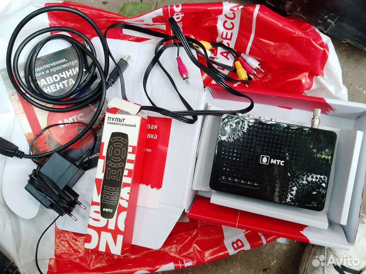 Спутниковая тарелка МТС и тв приставка