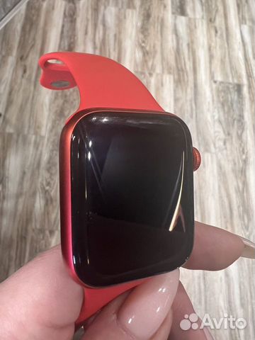 Часы apple watch 6 44 mm red