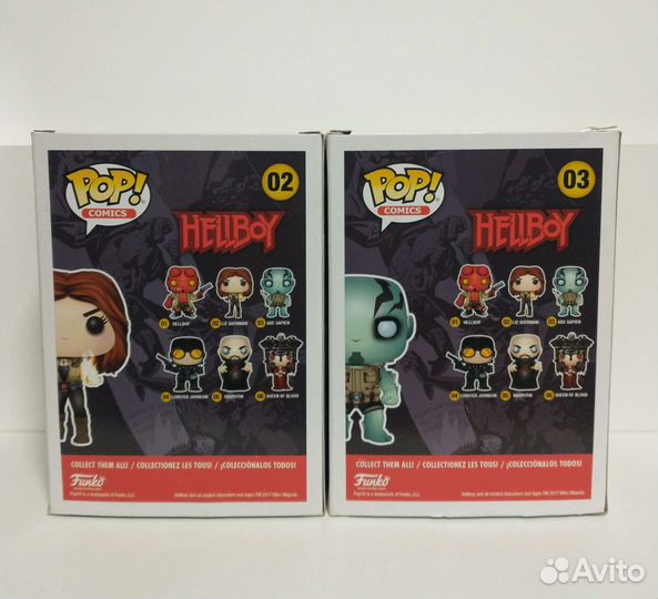Funko Pop Hellboy: #02 Liz Sherman/#03 Abe Sapien